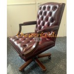 Chesterfield King bordó irodai forgószék, office chair 