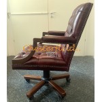 Chesterfield King bordó irodai forgószék, office chair 