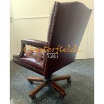 Chesterfield King bordó irodai forgószék, office chair 