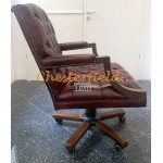 Chesterfield King bordó irodai forgószék, office chair 