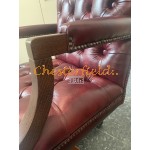 Chesterfield King bordó irodai forgószék, office chair 