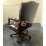 Chesterfield King irodai barna forgószék, office chair 