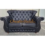 Chesterfield Monk 211 garnitúra fekete (K70)